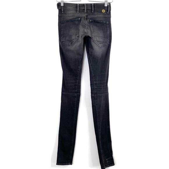 G-STAR GS-3301 Dean Super WMN Skinny Jeans in Washed Black - Picture 4 of 9